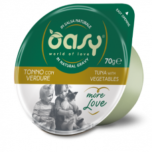 OASY CAT MORE LOVE TONNO E VERDURE CUP 70 GR