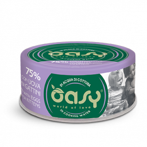 Oasy Cat More Love Gattini Pollo E Ova Lattina 70 Gr