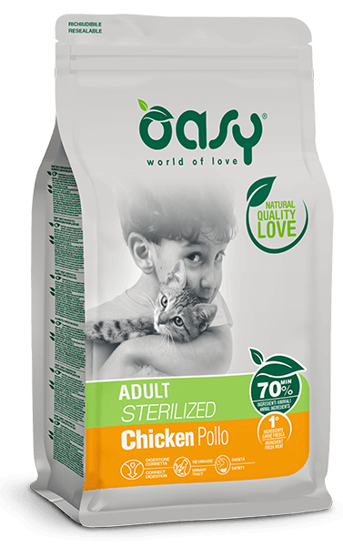 OASY CAT STERILIZED POLLO 300 GR