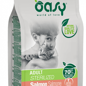 Oasy Cat Sterilized Salmone 300 Gr