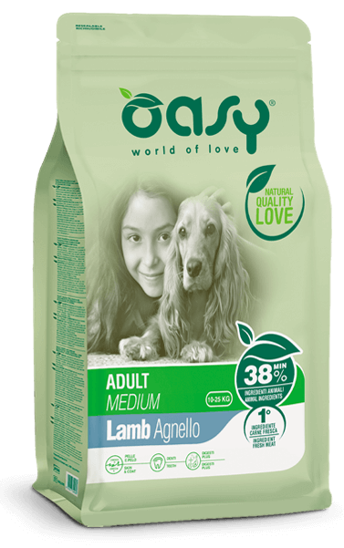 OASY DOG ADULT MEDIUM AGNELLO 3 KG