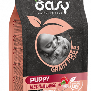 OASY DOG GRAIN FREE PUPPY MEDIUM LARGE TACCHINO 2,5 KG