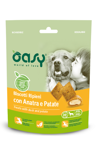 OASY SNACK BISCOTTI ANATRA E PATATE 80 GR