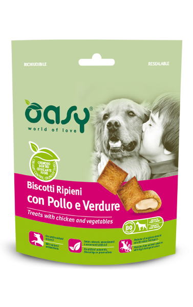 OASY SNACK BISCOTTI POLLO E VERDURE 80 GR