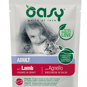 Oasy Cat Bocconcini Agnello Bustina 85 Gr