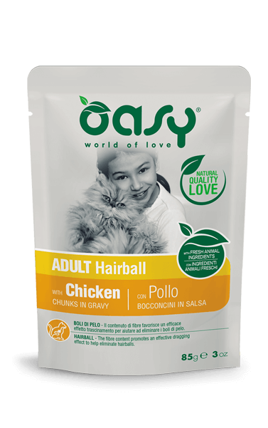 OASY CAT BOCCONCINI HAIRBALL BUSTINA 85 GR