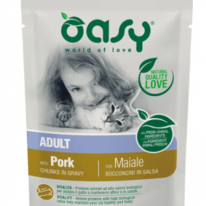 Oasy Cat Bocconcini Maiale Bustina 85 Gr