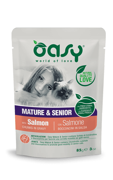 OASY CAT BOCCONCINI MATURE SALMONE BUSTINA 85 GR