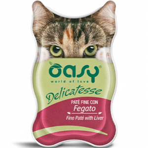 Oasy Cat Delicatesse Pate’ Fegato Vaschetta 85 Gr