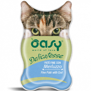 OASY CAT DELICATESSE PATE' MERLUZZO VASCHETTA 85 GR