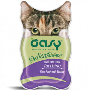Oasy Cat Delicatesse Pate’ Tacchino Vaschetta 85 Gr