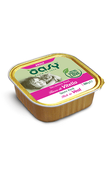 OASY CAT PATE' VITELLO VASCHETTA 100 GR