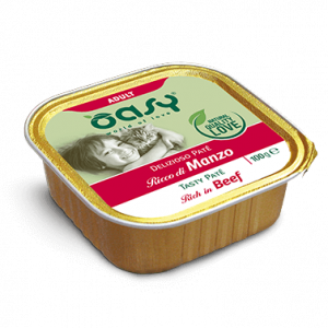 Oasy Cat Pate’ Manzo Vaschetta 100 Gr