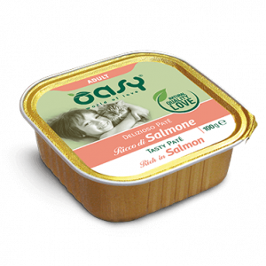 Oasy Cat Pate’ Salmone Vaschetta 100 Gr