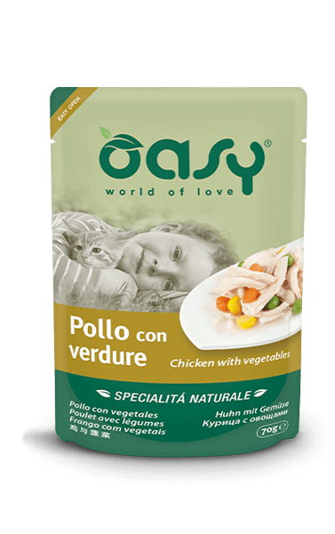 OASY CAT POLLO E VERDURE BUSTINA 70 GR