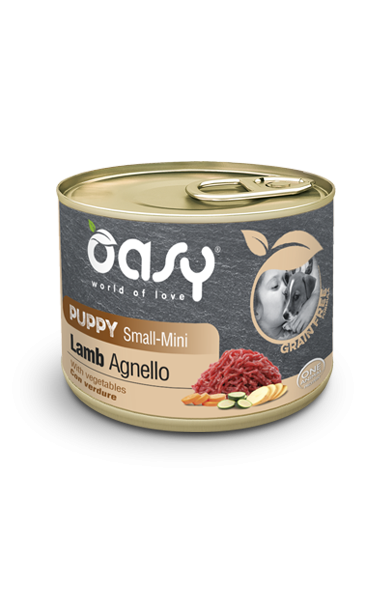 OASY DOG GRAIN FREE PUPPY SMALL MINI AGNELLO LATTINA 200 GR