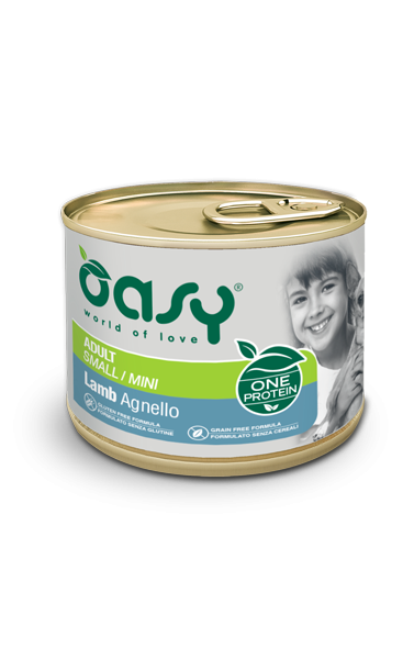 OASY DOG ONE ADUL SMALL AGNELLO LATTINA 200 GR