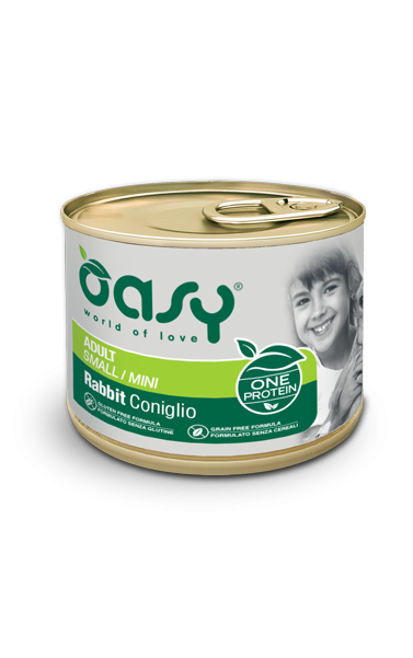 OASY DOG ONE ADULT SMALL CONIGLIO LATTINA 200 GR