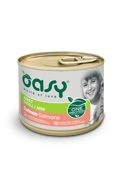 OASY DOG ONE ADULT SMALL SALMONE LATTINA 200 GR