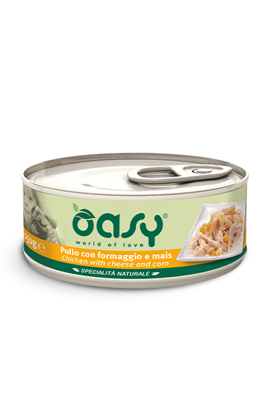 OASY DOG POLLO FORMAGGIO E MAIS LATTINA 150 GR