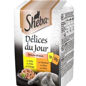 Sheba Ddj Pollo E Tacchino Salsa 6 x 50