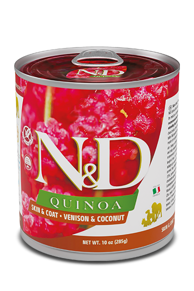 ND DOG QUINOA CERVO E COCCO 285 GR