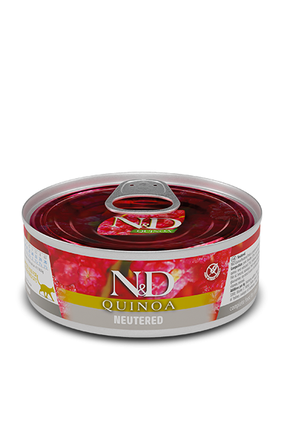 ND CAT QUINOA E MAIALE NEUTERED 80 GR