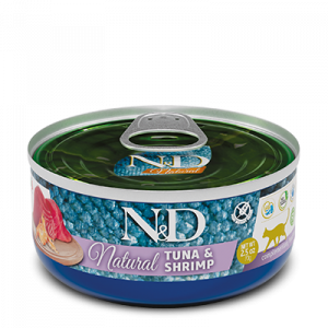 ND CAT NATURAL TONNO E GAMBERETTI 70 GR
