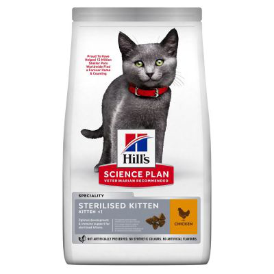 HILLS GATTO STERILIZED KITTEN POLLO 300 GR