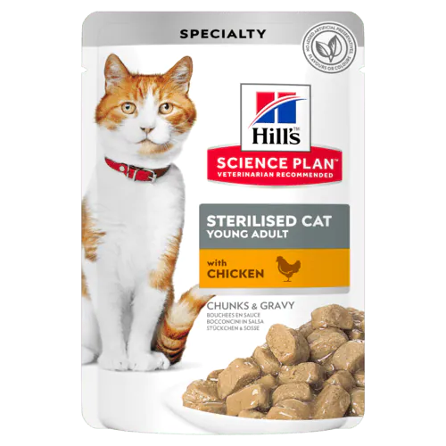 HILLS GATTO STERILIZED POLLO BUSTINA 85 GR