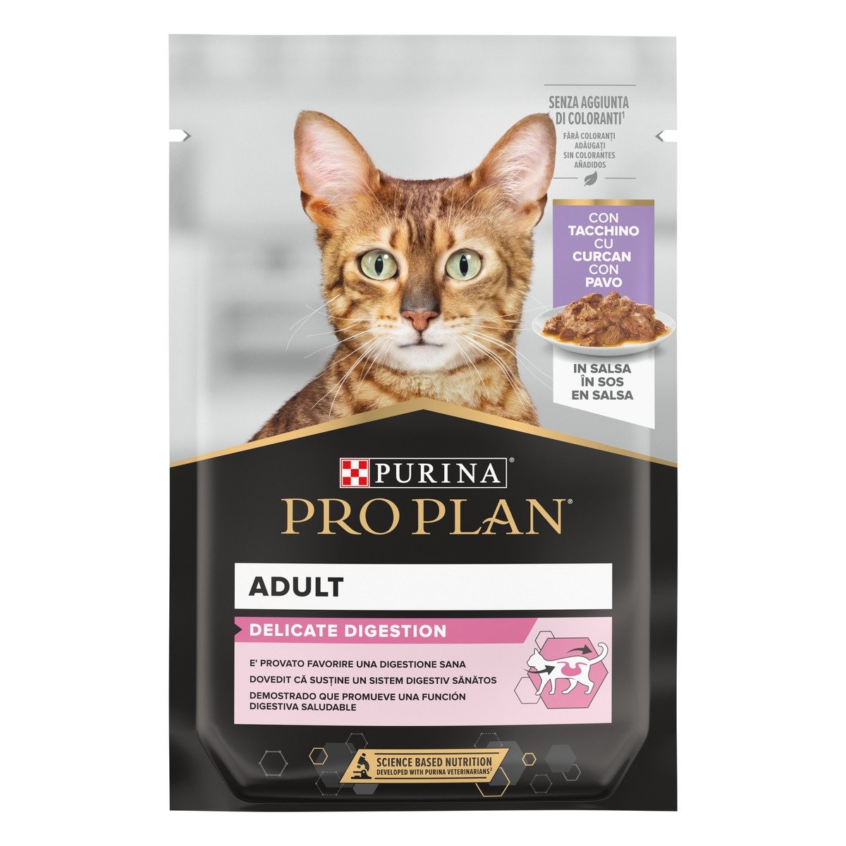 PRO PLAN CAT DELICATA SALSA TACCHINO BUSTINA 85 GR