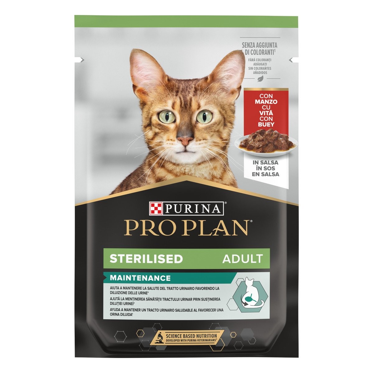 PRO PLAN CAT STERILIZED MANZO BUSTINA 85 GR