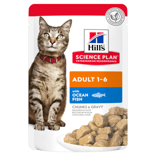 HILLS GATTO ADULT PESCE OCEANICO BUSTINA 85 GR