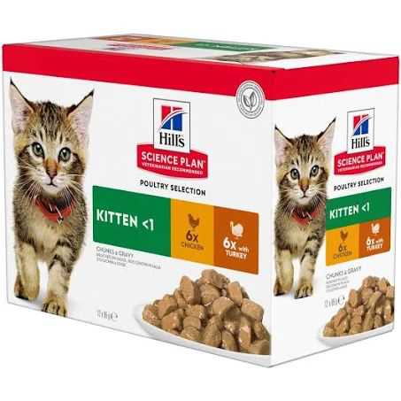 HILLS GATTO KITTEN MIX 12 BUSTINE 85 GR