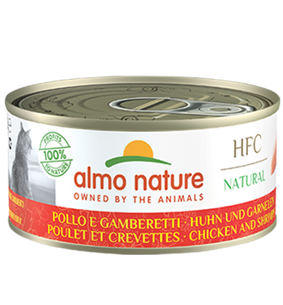 HFC CAT NATURAL POLLO E GAMBERETTI LATTINA 150 GR
