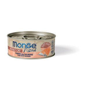 Monge Cat Jelly Natural Tonno E Salmone Lattina 80 Gr (1)