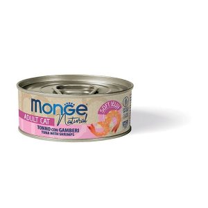 Monge Cat Jelly Pezzetti Di Tonno E Gamberetti Lattina 80 Gr