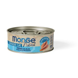 Monge Cat Jelly Senior Tonno E Alici Lattina 80 Gr