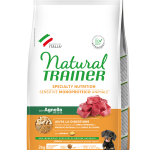 Natural Trainer Cane Agnello e Cereali Monoproteico Adult Small e Toy Mini 2 Kg (1)