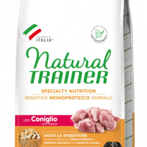Natural Trainer Cane Coniglio e Cereali Monoproteico Adult Medium Maxi 12 Kg (1)