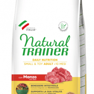 Natural Trainer Cane Manzo Adult Mini Small Toy Daily Nutrition 7 Kg