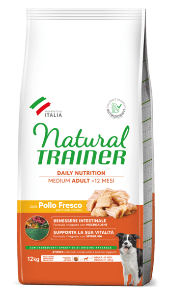 Natural Trainer Cane Pollo Adult Medium Daily Nutrition 12 Kg (1)
