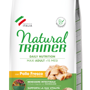 Natural Trainer Cane Pollo Fresco Adult Maxi Daily Nutrition 12 Kg