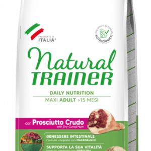 Natural Trainer Cane Prosciutto Crudo Adult Maxi Daily Nutrition 12 Kg (1)