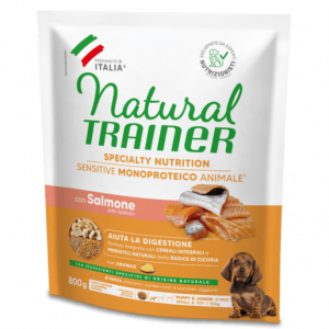 Natural Trainer Cane Puppy Salmone Monoproteico Small Toy Mini 800 Gr (1)