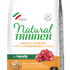 Natural Trainer Cane Sensitive Adult Medium Maxi Agnello 12 Kg (1)