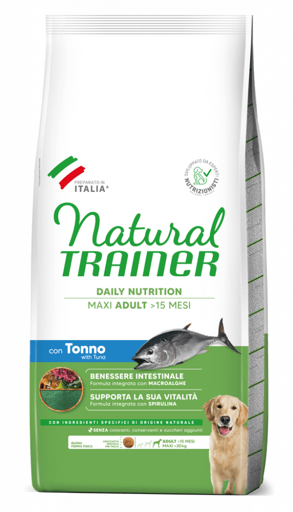 Natural Trainer Cane Tonno Adult Maxi Daily Nutrition 12 Kg (1)