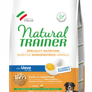 Natural Trainer Cane Uovo e Cereali Monoproteico Adult Medium Maxi 3 Kg (1)