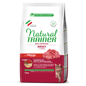 Natural Trainer Gatto Manzo Adult Daily Nutrition 1,5 Kg