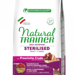Natural Trainer Gatto Prosciutto Sterilized Daily Nutrition 10 Kg (1)